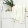 Blankets Swaddling Newborn Baby Blankets Breathable Knitted Infant 100*80cm Crib Cellular Toddler Knitted Outdoor Throw Playing Mats Children Cover Y240411