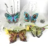 3D Butterfly Crystal Epoxy Resin Casting Mold for DIY Gypsum Easter Craft Home Wall Decor Handicraft Jewelry Accessoies Tool