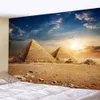 Sacred Pyramid Home Decor Hippie Wall Hanging Egypt Travel Aesthetic Room Tapestry Background Cloth Ceiling Beach Towel 240411