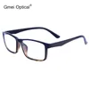 GMEI Optisch rechthoekige ultralight TR90 ZAKELIJKE MENSEN Glazen frame recept bril frames vrouwen Volledige rand brillen G6087 240411
