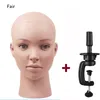 Nieuwe vrouwelijke kale mannequin kop met stand om cosmetologie te kiezen Practice training manikin hoofd voor haarstyling pruiken maken