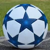 Pro Soccer Ball Officiell storlek 5 Tre lager slitage Rsistant Hållbar mjuk PU -läder Sömlös lag Match Group Training Spel 240407