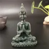 Figurine decorative Thailandia statue Buddha Meditazione Meditazione Scultura di giada ornamenti in pietra di giada statue di decorazione del giardino domestico