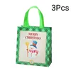 Brocada de presente 3pcs Elk Santa Claus Bolsas de neve, Feliz Natal Decoração Favorias de Festas de Candides de Candy de Candy de Candy Bolsa de Pacotes de Pacotes de Pacotes