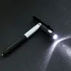 4in1 multifunctionele balpen vouwen leeslichte desktop mobiele telefoonstand ballpiont pen met LED -lichtscherm aanraakpennen