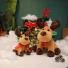 Fyllda plyschdjur Kawaii Plush Christmas Elk Basera full fylld leksak härlig hjortgåvor doll för barn barn julfest ornament l411