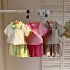 Clothing Sets Children Set Boy's Suit 2024 Summer Girl's Two Piece Clothes Polo Shirt Shorts 2-7Y Kid's