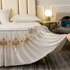 BONENJOY 1PC Lace Bed rok Queen Size Bordideried laken rok High Quaility kingsize bedkirt single (zonder kussensloop)