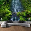 Audio a muro cascata paesaggio paesaggio naturale sospeso per casa decorazione arte sfondo fogli di stoffa fogli di stoffa decorazione a parete coperta r0411