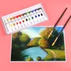 24Colors Artist Supplies for Canvas Mat Panel Paper Color Art Acrylic Paint Paint Paint Tecken