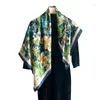 Blankets Large Scarves For Women Fashion Print Silk Satin Scarf Female Square Shawls Head Scarfs Ladies Blanket