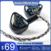 Qoa Vesper HiFi Harmefon 1DD 1BA Hybrydowy sterownik w Ear Monitor DJ Music Sport Słuchawki IEM z zestawem słuchawkowym kablowego 2,78 mm 2pin