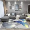 Moderno soggiorno di moquette stampato di piume moderno divano tavolino leggero tappeto lussuoso camera da letto della camera da letto tappeti tappeti tappeti