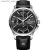 Wristwatches The new Maurice Lacroix Ben Tao series three eye chronograph is a fashionable and casual top luxury leather mens gift