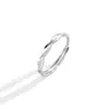 Mobius Silver 999 Casal Ring For Men and Women Small Crowd Crowd Design Luxury Zircon qixi insa