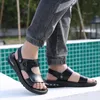 Сандалии кожа мужская воздушная подушка против Slip Beach Sandalias Hombre de Cuero Para Sandalen Herren