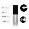 Storage Bottles 5ml Transparent Square Large Head Brush Black Lip Gloss Tube Cosmetic Pink White Glaze Bottle Packaging Containers