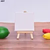 1 Set mini -blanco canvas voor het schilderen van acrylverf met kwaliteitsse Easel Art Supplies for Painting Artist Stationery Kids Gifts