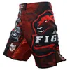 Tiger Muay Thai Pants MMA Shorts Free Combat Miltid Mixed Martial Arts BJJ Jiu-Jitsu Fight Kickboxing Trunks Sanda Boxing Training Wear