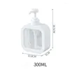 Liquid Soap Dispenser Bottle Travel Containers Foam Pump Shampoo flaskor med fönster tom återanvändbar för dispenseringslotioner