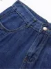 Sortes de mujer de talla grande Wideleg con pliegues en verano delgada denim Los jeans Nonstretch para que la dama tetona use 240329