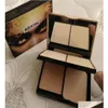 Maquiagem de pó de face DoubleLayer Pressionou 3Colors In1 Box Plus Foundation 39G2196783 Drop Deliver