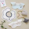 3 -Pieces/Los wasserdichte Lätzchen für Baby rundes Hals Jungen Jungen Mädchen Füttern Rurp -Stoff Absuch