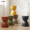 Gangronde krukken voetenbank Ottomans woonkamer minimalistische creatieve verdikte plastic schoen veranderen krukplaats meubels