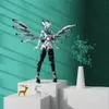 Moc Mecha Angel Birdy Girl Girl Suit Building Building Toy Anime Figura Bunnys Angel Girl Knight Samurai Brick Model Kid Gift