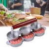 Гамбургер Maker Triple Burger Press Cround Form