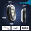 Mini Pocket LED Strobe Light 8 Colors Turn Signal LED For Car Bike Equipments Parts Motorcycle LED Drone Light