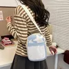 Drawstring Women Star Pattern Shoulder Bag Clear Crossbody Japanese Small Chest For Travel School Shopping Daily Wear