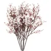 Dekorative Blumen 6 PCs Dekor Hochzeitsstrauß False Gypsophila falsche künstliche Seide für Braut realistisch