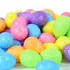 Party Decoration 80pcs/bag Foam Easter Eggs Mini Glitter Colorful Egg For Home Happy Wreath Accessories Kids Gifts