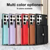 Lanyard Leather Flip Stand Phone Case for Samsung Galaxy A14 A54 A04S A73 A53 A13 A52S A12 A51 A71 A50 A70 M13 Wallet Card Cover