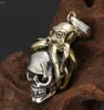 S925 Sterling Silver Jewelry Pingente Thai Silver Personality Trends Fashion Octopus Skull Pinging for Men Ane Women6930888