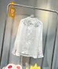 Women's Blouses Chinese stijl Jacquard Blouse voor vrouwen 2024 Spring vintage borduurwerk losse satijnen shirt bovenaan