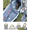 Bolsos de dormir Calientes Slee Slee Sobre Winter Kid Sepsack Footmuff Stroller Sleped Slep Sack Lana de punto recién nacido Ddling Blanket48 OTPK8