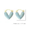 Stud-oorbellen Koreaanse stijl verkoop drop olie hartvormige bonen 2024 temperament niche high-end oor accessoires geometrisch geometrisch