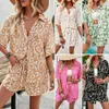 Designer Tracksuit Women Clothing Womens Printed Floral 2st Set Womens 2024 Spring and Summer Elegance Casual Two Piece Set Daily Outfits Beach Streetwear