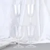 Disposable Cups Straws 12pcs Transparent Party Plastic Storage Cup For Wedding Birthday Glasses