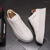 Scarpe casual designer bianco Causal spessa altezza del fondo spesso aumentando piatti rocciosi rock moca