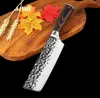 Couteau de cuisine Chef 8 pouces Couteaux en acier inoxydable Sushi Viande Santoku Japonais 7CR17 440C Couteau à carbone élevé Cuisine Pakka WO5549575