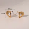 Orecchini perle barocchi Naze Premium 925 Ago in argento sterling piccolo geometria