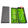 Simulerad golfbana Premium Mini Golf Pen Set Office Gift for Men Ballpoint Creative Writing leveranser Hållbara