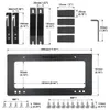 Plaque de plaque d'immatriculation en aluminium Front de voiture de voiture avant Plaque d'immatriculation pour Tesla Model 3 2017-2022 Modèle Y 2017-2021 Facile à installer noir