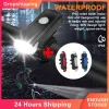 BICYLY SIGHT LED LED USB RECHARGAGE ARRÉPRÉPRIANT LEAU VERE AVANT SET SUPER BRIGHT BRIGHT NIGHT CYCLING Sénalisation Avertissement d'avertissement