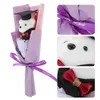 Decoratieve bloemen afstuderen Bear Bouquet Decoratie Mini pluche dieren Po ornament Banquet knuffels