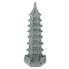 Decorazioni da giardino simulato Wenchang Tower Vintage decorazioni vintage Pagoda statue ornamenti Ornamenti portico forma paestone arenaria piccola