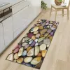 3D галька камень с печеной кухонной коврик для спальни спальня гостиная декор ковер мягкий не скользкий длинный полосатый коврик